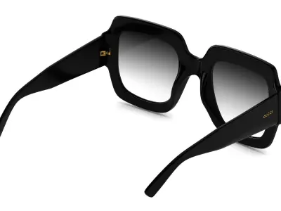 Square-frame sunglasses Gucci PBR Realistic 3D model
