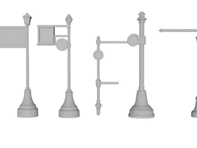Vintage Lantern 3D Rendering 3D print model
