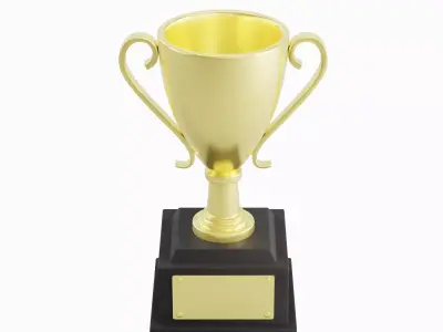 Trophy Cup 04 Low-poly 3D model