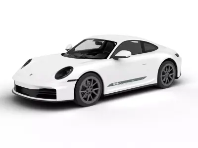 Porsche 911 Carrera T 2025 3d model 3D model