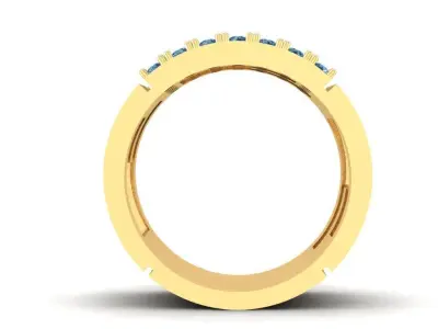 Luxury Initial G Men Ring Jewelry 898 3D print model