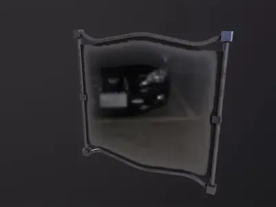 Wall Mirror 3D Model Low-poly 3D model