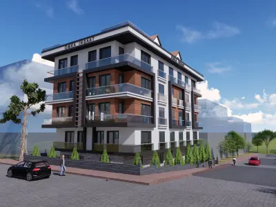 a building in istanbul  1 Low-poly 3D model