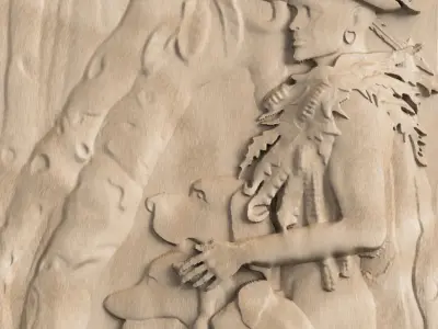 Pets and Owner CNC Panel 3D print model