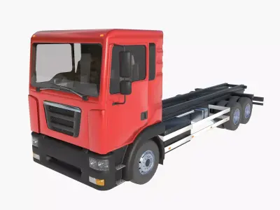 3-axle truck 3D model