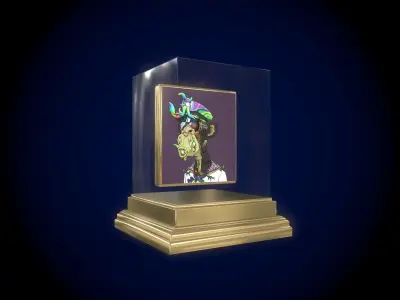 Mutant Ape 28 Gold Club Low-poly 3D model