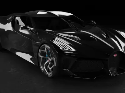 3D model Bugatti La Voiture Noire 3D model