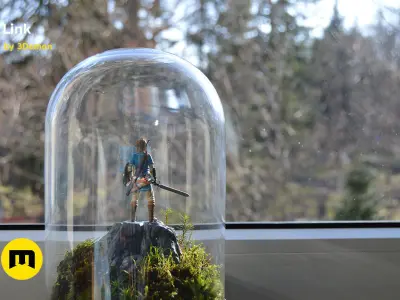 Link Figure  BOTW Mossarium 3D print model