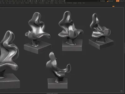 Modern Abstract Decorative sculpture 3d print model 3D print model get