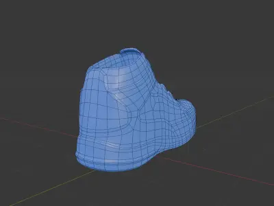 Basketball Shoe For Animation or Videogames Low-poly 3D model