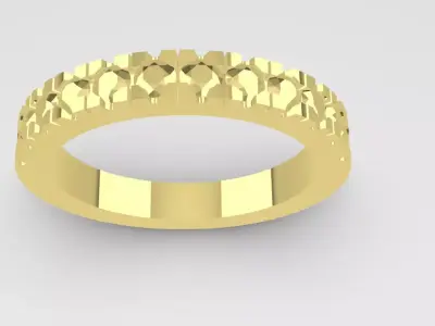 Wedding Ring 3D print model 38