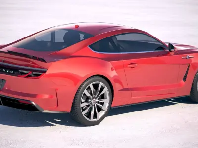 Generic Muscle Car v2 2018 3D model