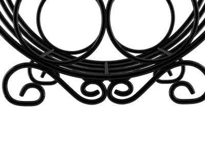 Circular Wine Rack 3D model