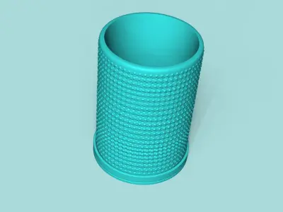 Vase 07 with Plate - Simple Plant Pot - Home Decor 3D print model