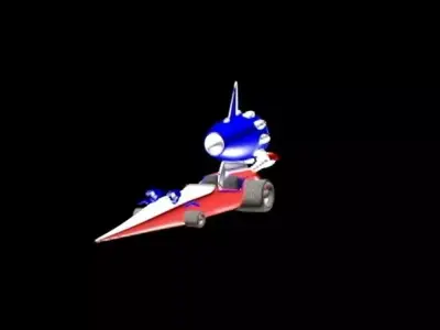 3D Racing Car Model Low-poly 3D model
