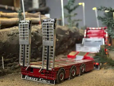 RC Equipment trailer  Extendable 3D print model