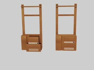 Surf Cabinet Padle Low-poly 3D model