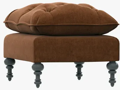 HPDECOR Decorista Choco ottoman 3D model