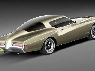 Buick Riviera GS Boattail 1971 3D model