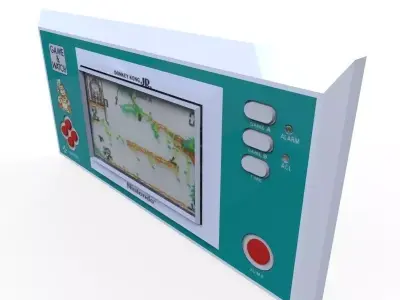 Donkey Kong Game and Watch Low-poly 3D model