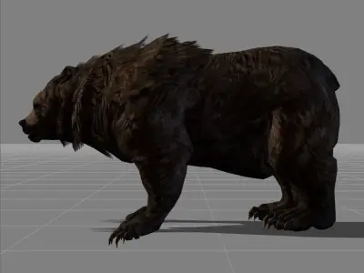 Bear v2 Low-poly 3D model