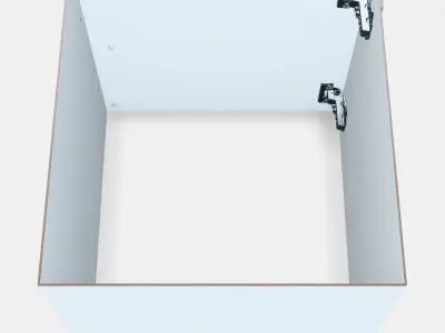 KALLAX Insert with door 3 Low-poly 3D model