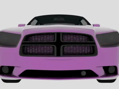 2011 Dodge Charger Low-poly 3D model