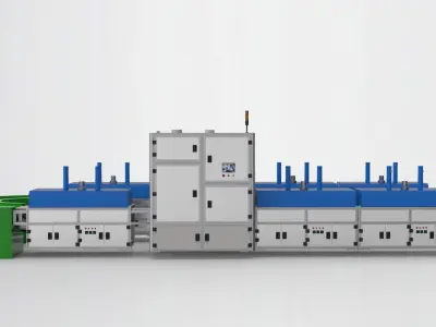 Automatic baking tunnel furnace  3D model
