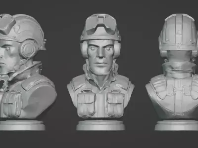 Valour Korps - Engineer Bust 3D print model