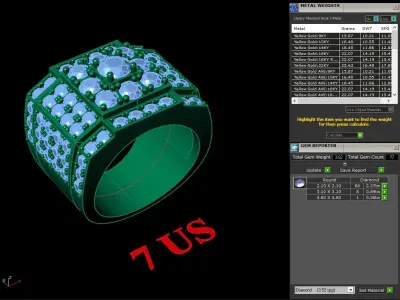 Luxury Men Rings Designs 4MR050 3D print model