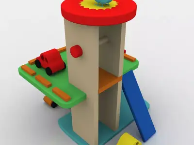 Toy Car Garage 3D model