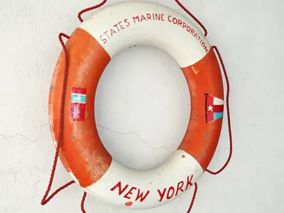 States Marine Corporation Life Preserver Ring 3D model