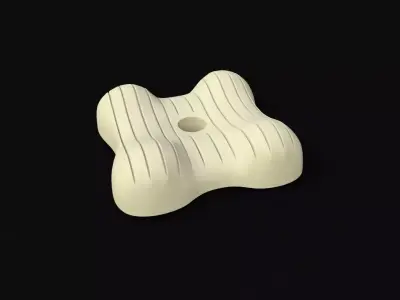 Central decor ornament for furniture 3D model 272