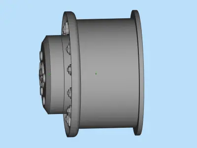 Printable 3d model rims for  Soviet Truck MAZ-537 Three vers 3D print model