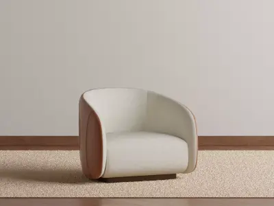 Fiona Dual Upholstery Armchair 3D model