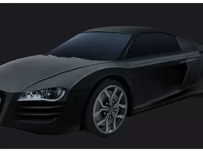 Car  audi r8 Low-poly 3D model