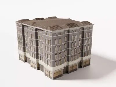 19th Century Building Type 1 3D model