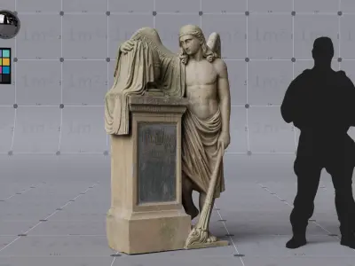 Cemetery bundle - 8  x HIGH Quality PBR 3D assets 3D model