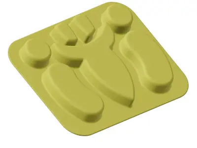 Plastic Premium Rocket Plate 3D model