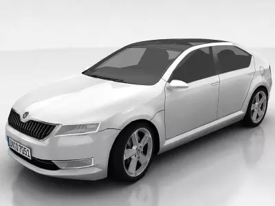 Skoda Vision D Low-poly 3D model