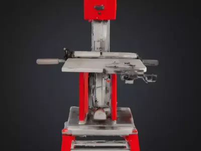 Einhell Wood Band Saw High-Quality 3D Printable Model Low-poly 3D model