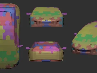 Car Puzzle AAA 3D print model