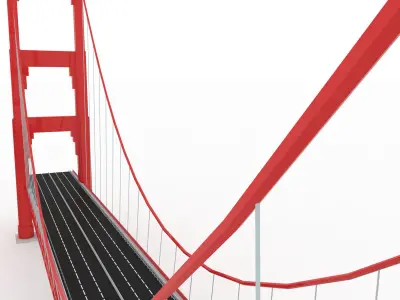 Bridge GG Stylized lowpoly Low-poly 3D model