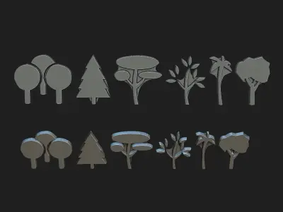tree 3d models 3D print model