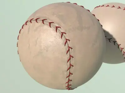 Baseball NEW and OLD with 4K texture Low-poly 3D model