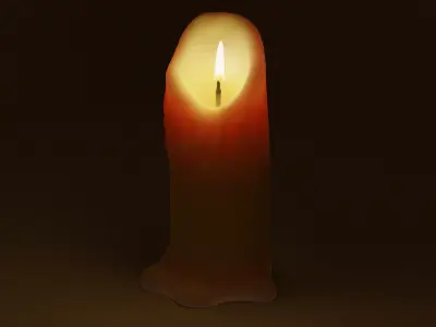 Candle 3D model purchase
