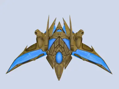 Spaceship FX Low-poly 3D model