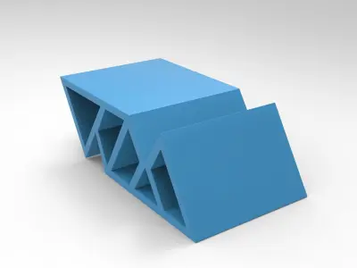 Walserart Wall Furniture Low-poly 3D model