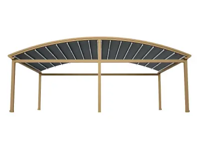 Motorized Pergola 2a bronze patina light 3D model