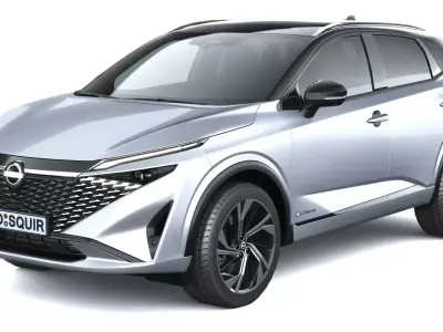 Nissan Qashqai with interior 2025 3D model